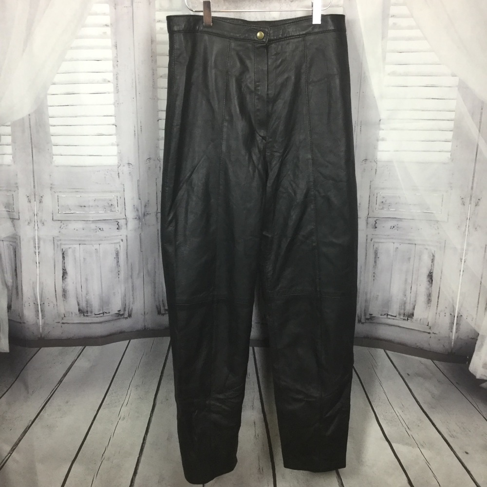 Dominic Bellissimo Black Lamb Skin Leather Pants
